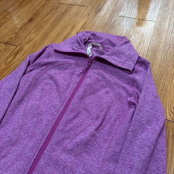 Lululemon Women's Jacket Stride Full Zip Pink Stretch Athletic Measures 4 - Picture 1 of 5